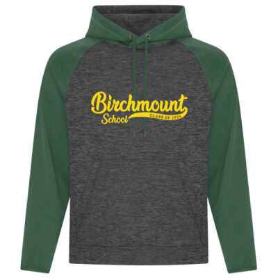 GRAD - ADULT - Dynamic Heather Fleece Two-Tone Hooded Sweatshirt Thumbnail