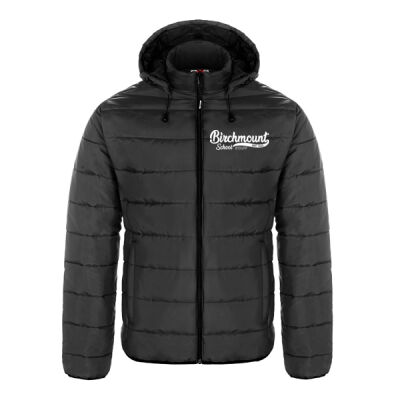 STAFF - Men's Puffy Jacket w/ Detachable Hood**Embroidered Logo* Thumbnail