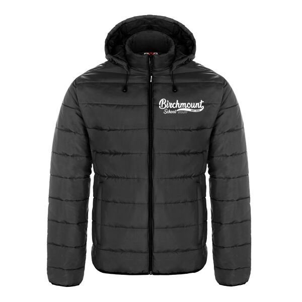 STAFF - Men's Puffy Jacket w/ Detachable Hood**Embroidered Logo* Thumbnail
