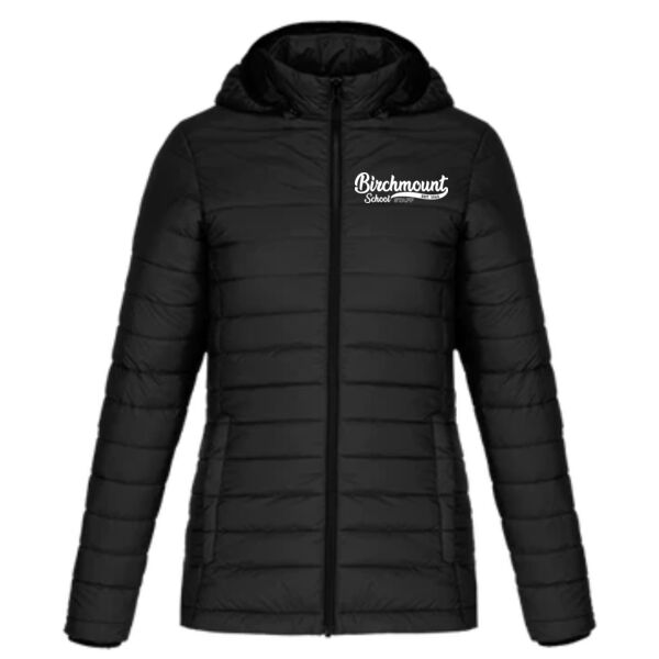 STAFF - Ladies' Puffy Jacket w/ Detachable Hood**Embroidered Logo Thumbnail